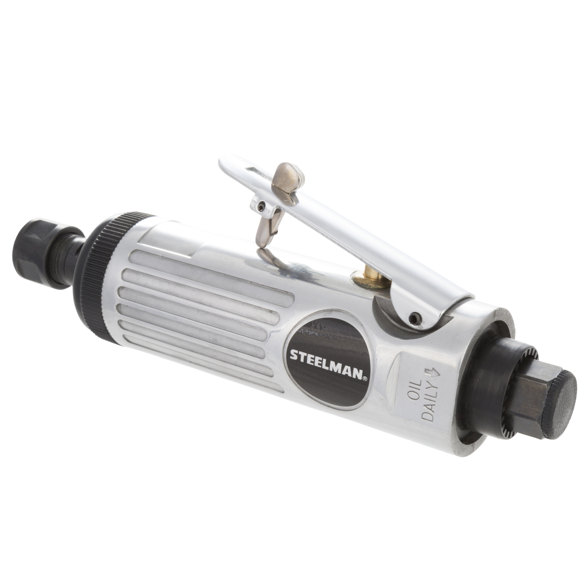 STEELMAN 1/4-Inch Pneumatic Die Grinder with Rear Exhaust, Model# 1512